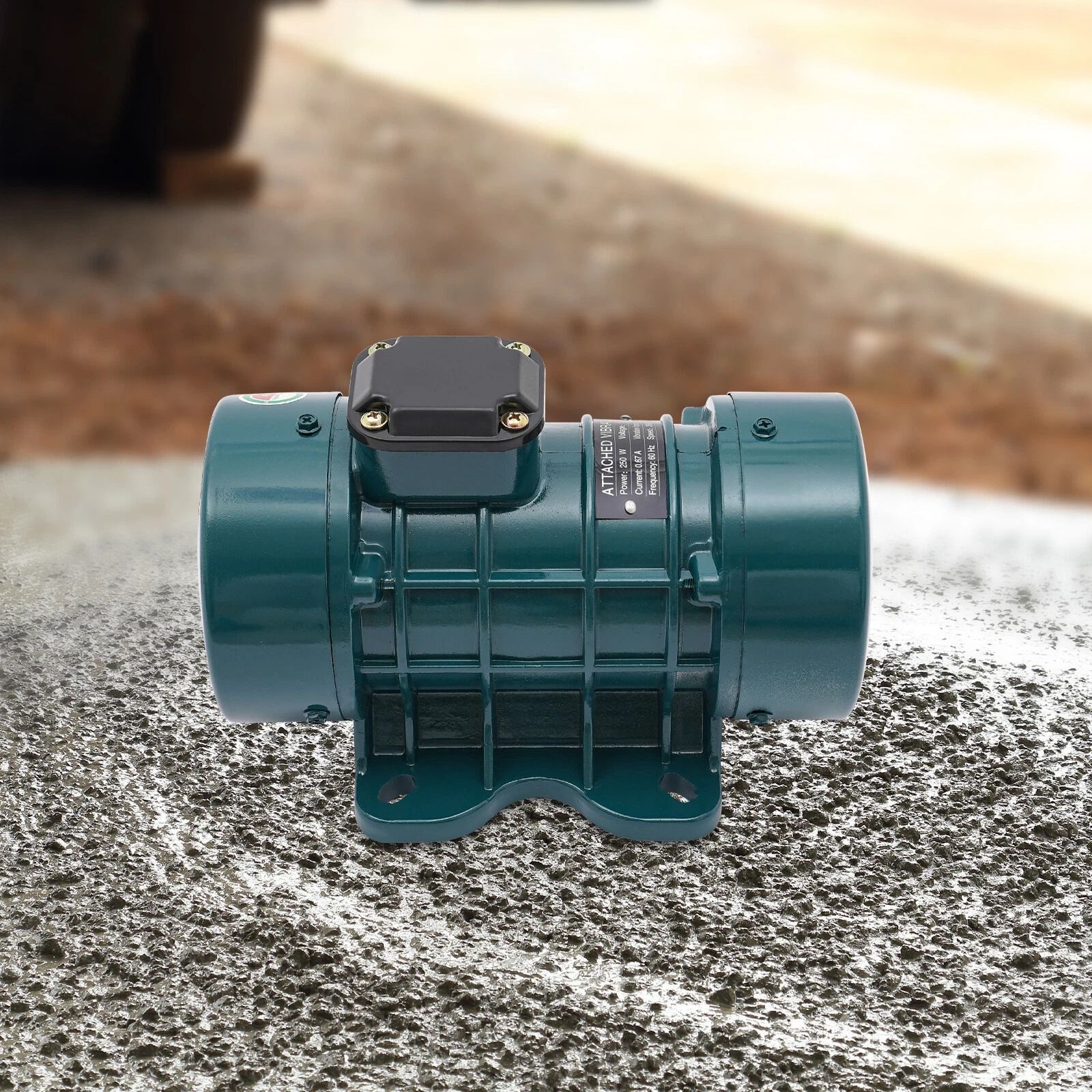 Concrete Vibration Motor, High-Performance Dark Green Aluminum Design for Concrete Projects