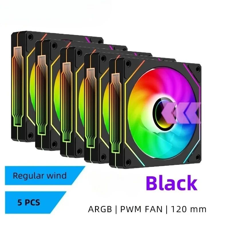 LDPCSJ PRISM 4 PRO 120mm ARGB PWM PC Cooling Fan Quiet 45.2CFM