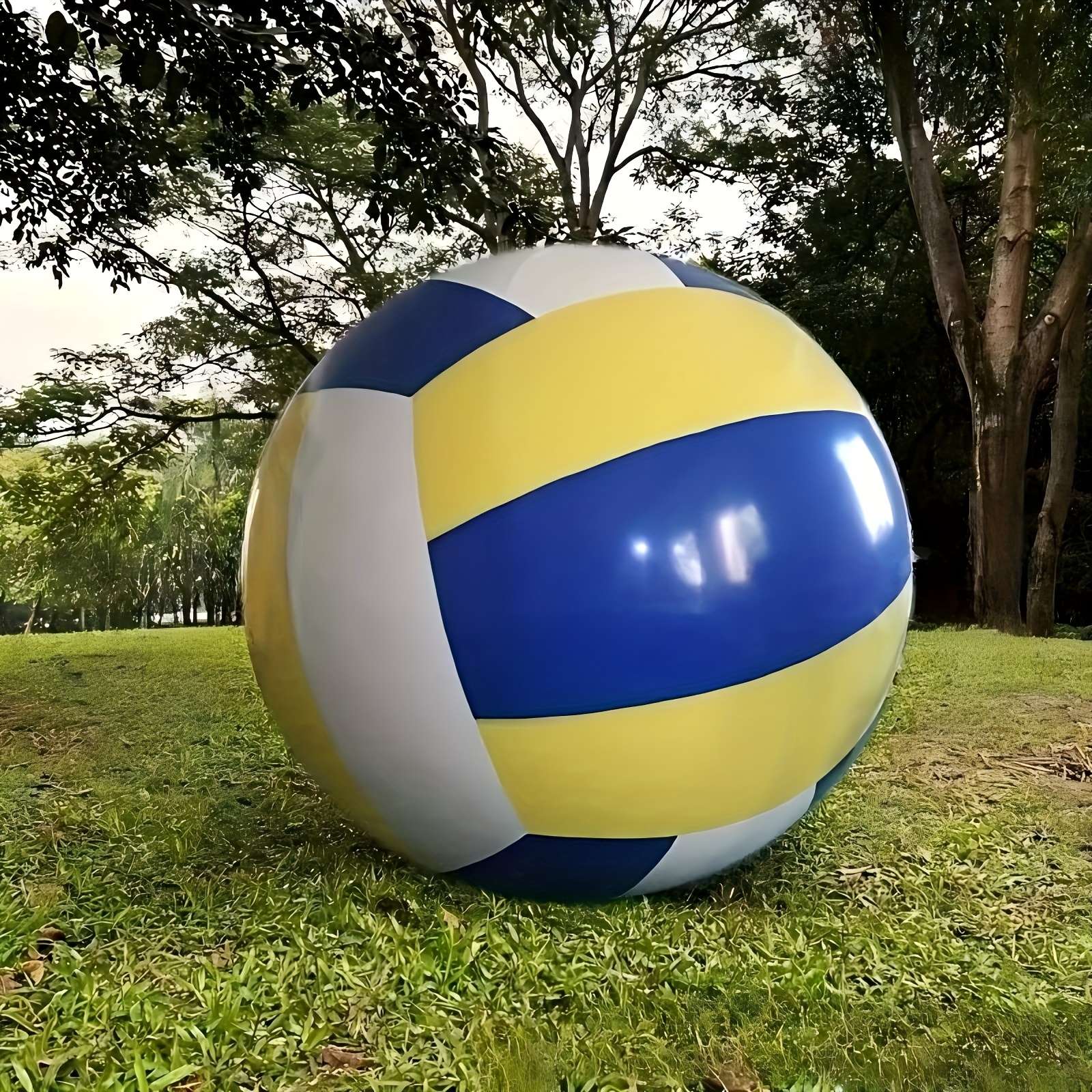 Giant Inflatable Volleyball for Beach & Backyard Fun Durable Large Beach Ball
