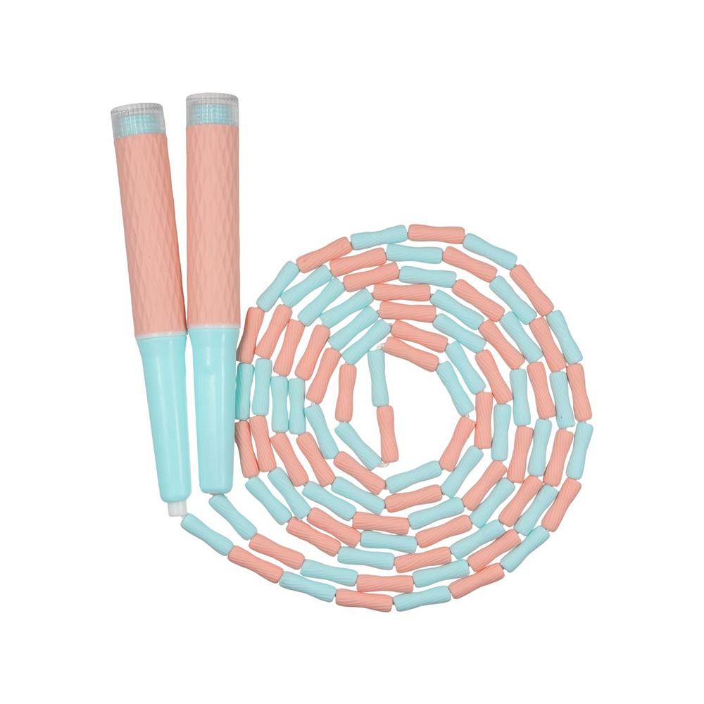 Durable Adjustable Soft Beaded Skipping Rope, Lightweight, Tangle-Free Training Jump Rope with Strong Flexibility
