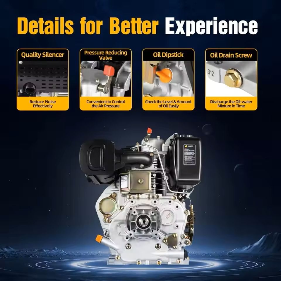 10HP Diesel Engine with Manual Start and Air Cooling