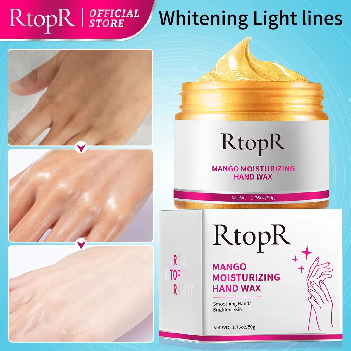 Mango Paraffin Hand Wax Mask for Deep Moisturizing and Exfoliating Care