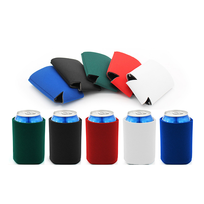 Solid Color Can Cooler Sleeve for Beer Soda and Outdoor Drinks