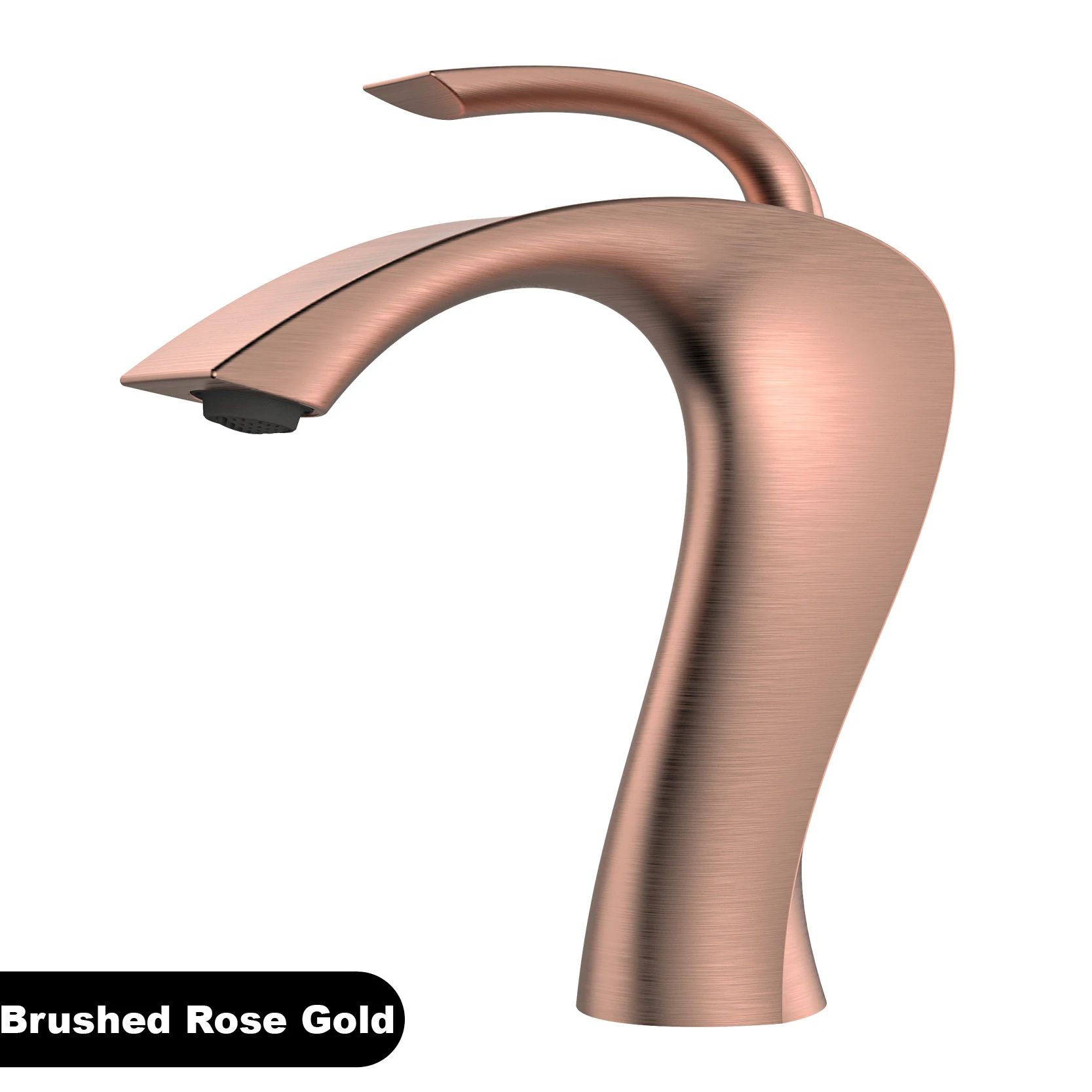 Luxury Gun Grey Bathroom Vanity Faucet