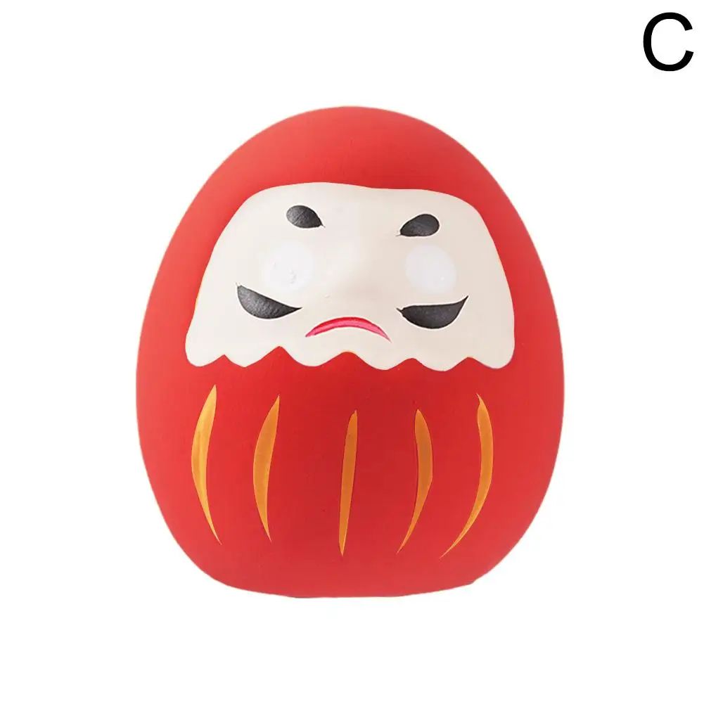 Mini Ceramic Daruma Doll Lucky Charm