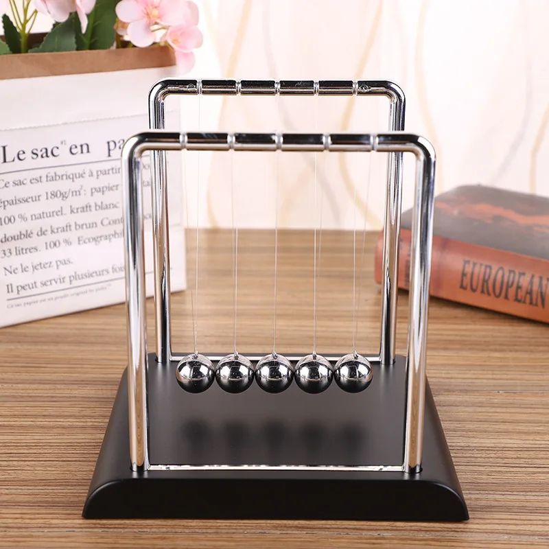 Newton's Cradle Balance Balls – Perpetual Motion Desk Toy & Office Ornament