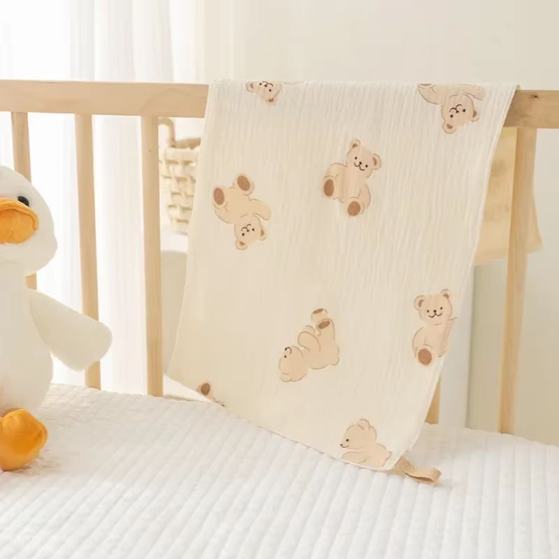 PureSoft 4-Layer Cotton Muslin Baby Face Towels and Long Burp Cloths