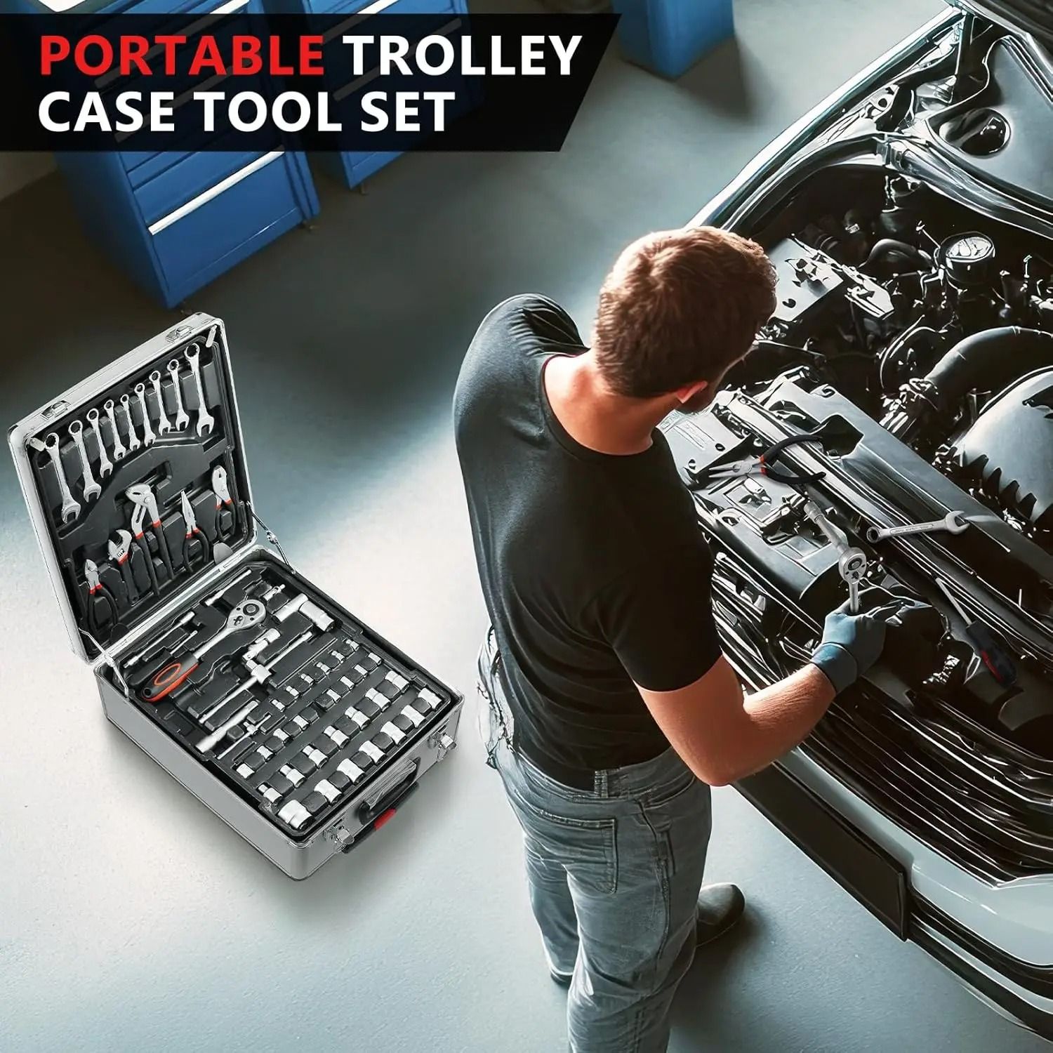 799-Piece Master Home Repair Tool Set – Professional Trolley Case Edition