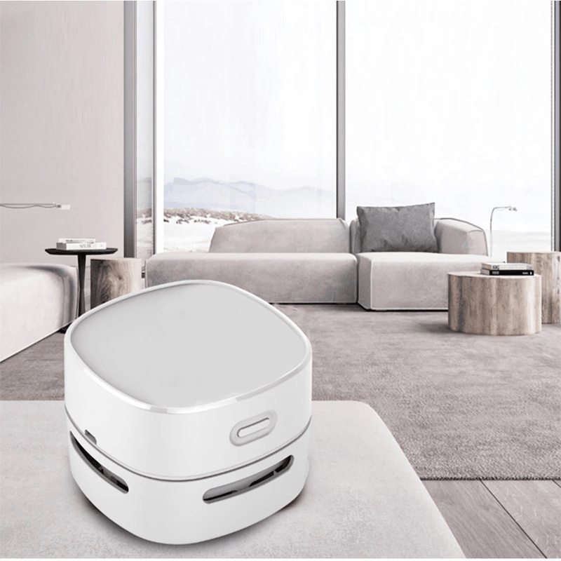 Portable Mini Desk Vacuum Cleaner for Table Dust Crumbs and Car Interior Cleaning