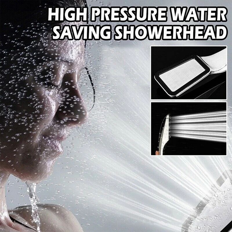 300-Hole High Pressure Handheld Shower Head with Hose