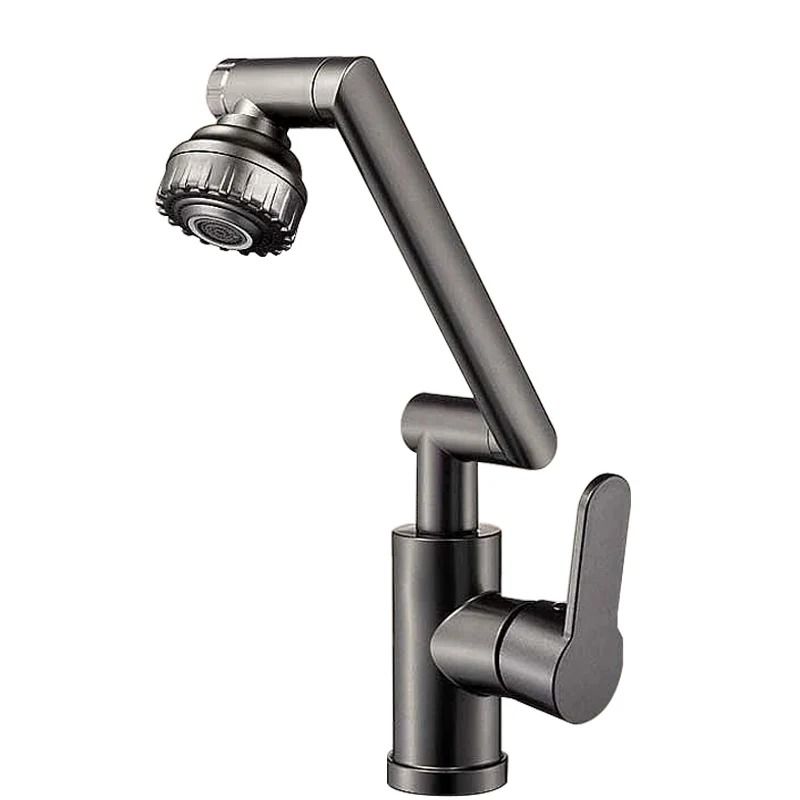 Multifunctional Robotic Arm Basin Faucet – 1080° Universal Rotating Dual-Mode Sink Mixer