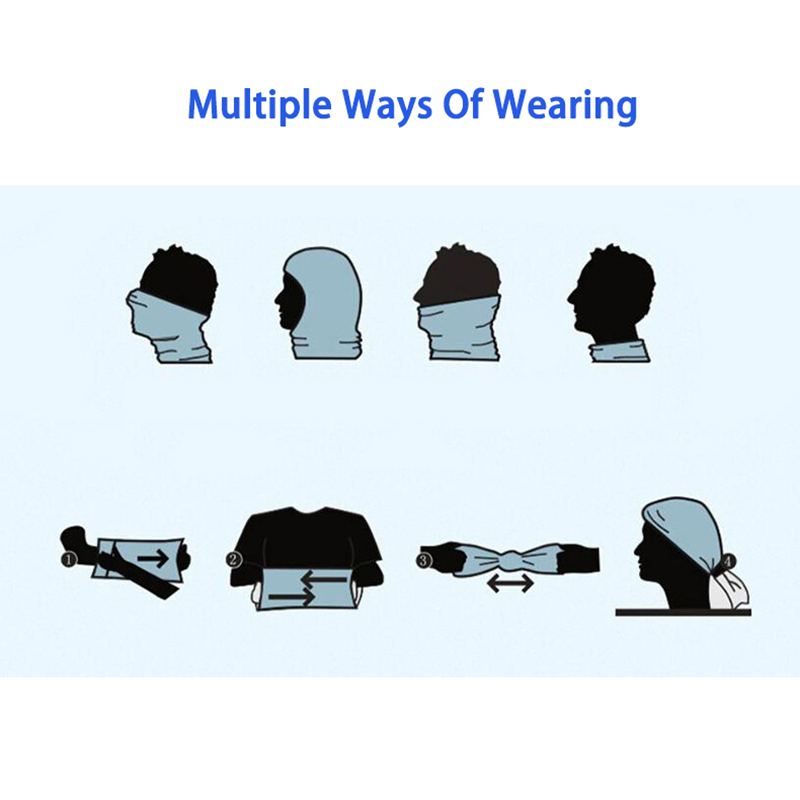 Windproof Elastic Fishing Scarf, Winter Handkerchief Head Man, Warm Cycling Bandana for Motorcycle and Skiing