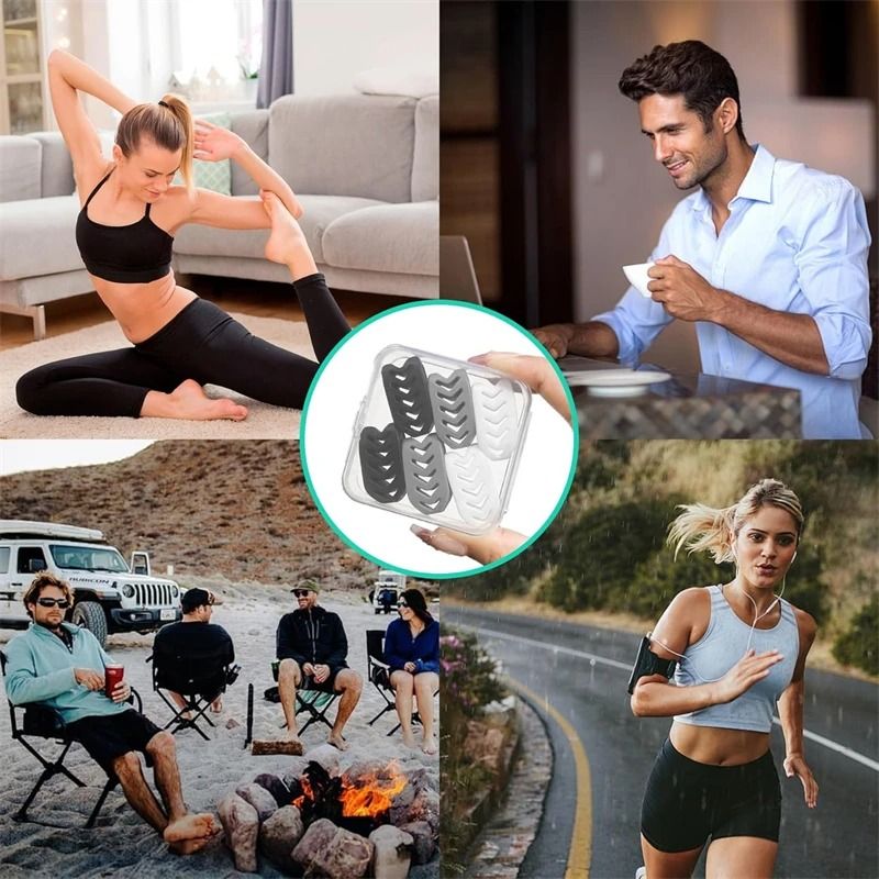 Silicone Jaw Trainer Set 6pcs with Box Face and Neck Muscle Trainer