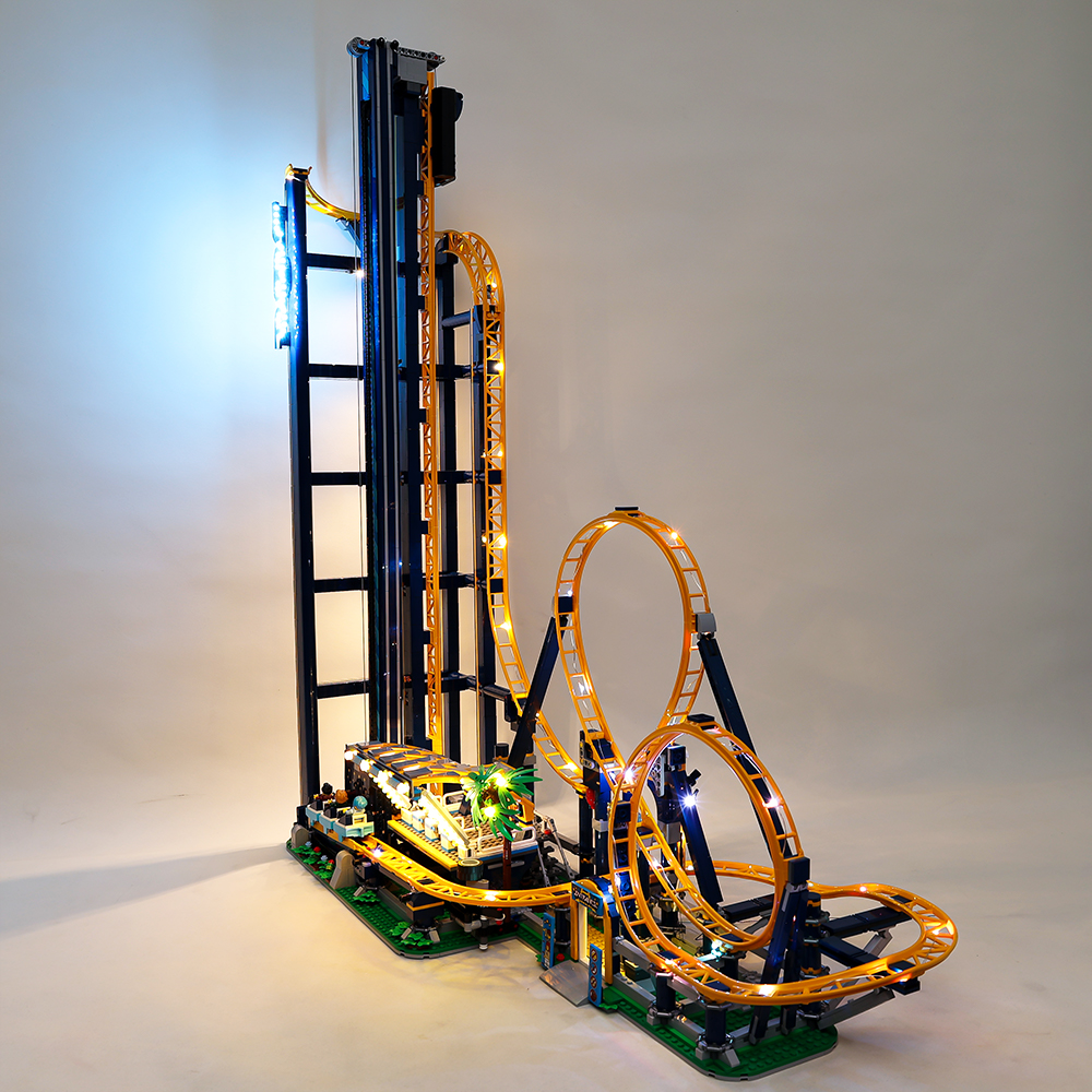 Toys Lamp Set, Loop Coaster Building Blocks Bricks, No Model Included