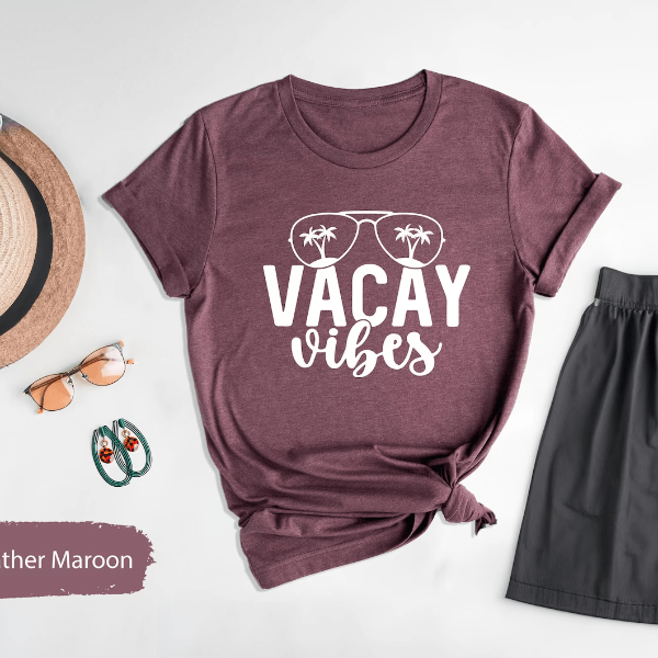 Vacay Vibes Shirt Vacation Mode Tee Girls Trip Family Vacation Shirt