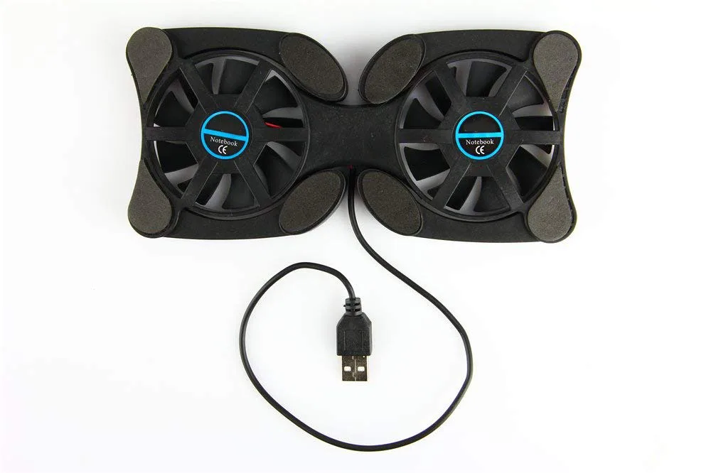 Foldable USB Laptop Cooling Pads With Double Fans, Mini Octopus Notebook Cooler, Portable Cooling Pad for Laptop
