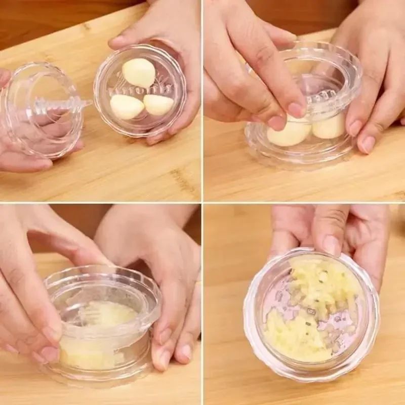 Ultimate Kitchen Manual Garlic Press & Crusher Tool – Effortless Garlic Mincer & Chopper