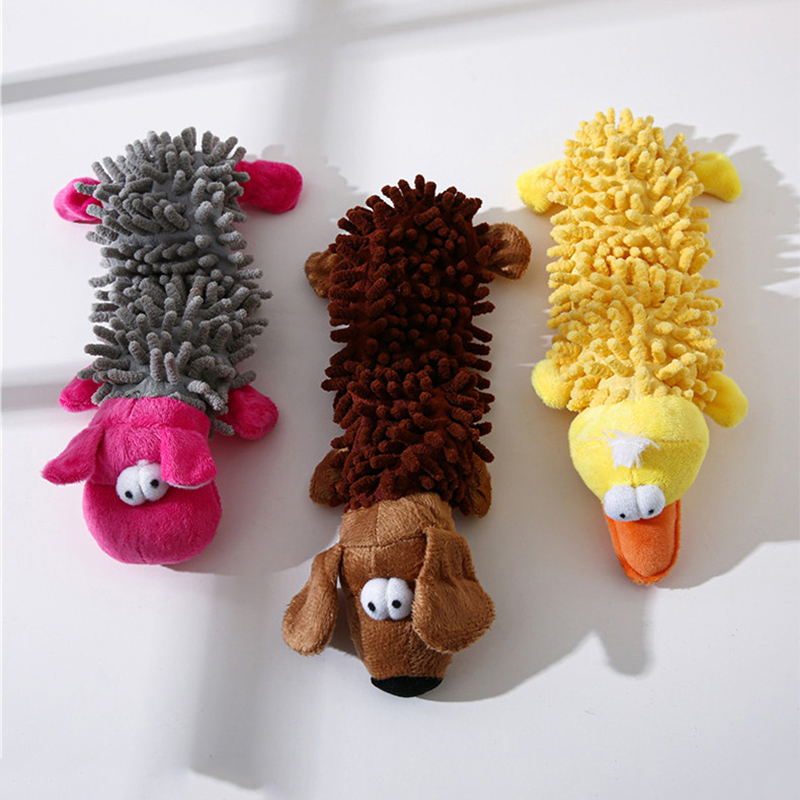 Durable Plush Dog Chew Toy with Squeaker for Small Breeds Perfect for Chihuahuas & Yorkies