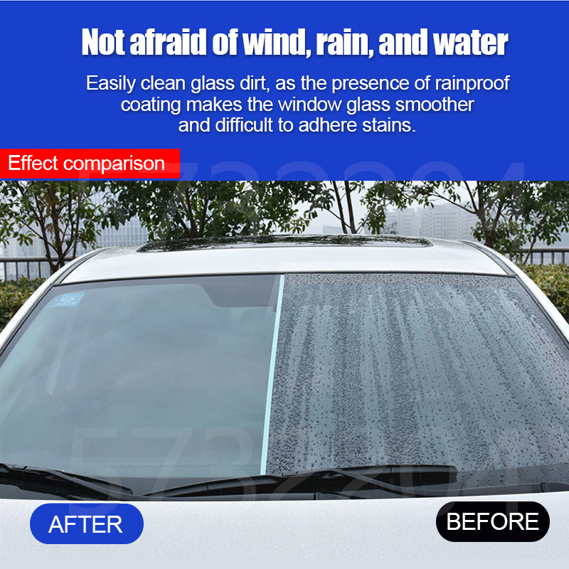 Hydrophobic Waterproof Car Glass Spray, Nano Coating Repellent, Anti-rain Agent, Oil Film Removing Auto Glass Cleaner