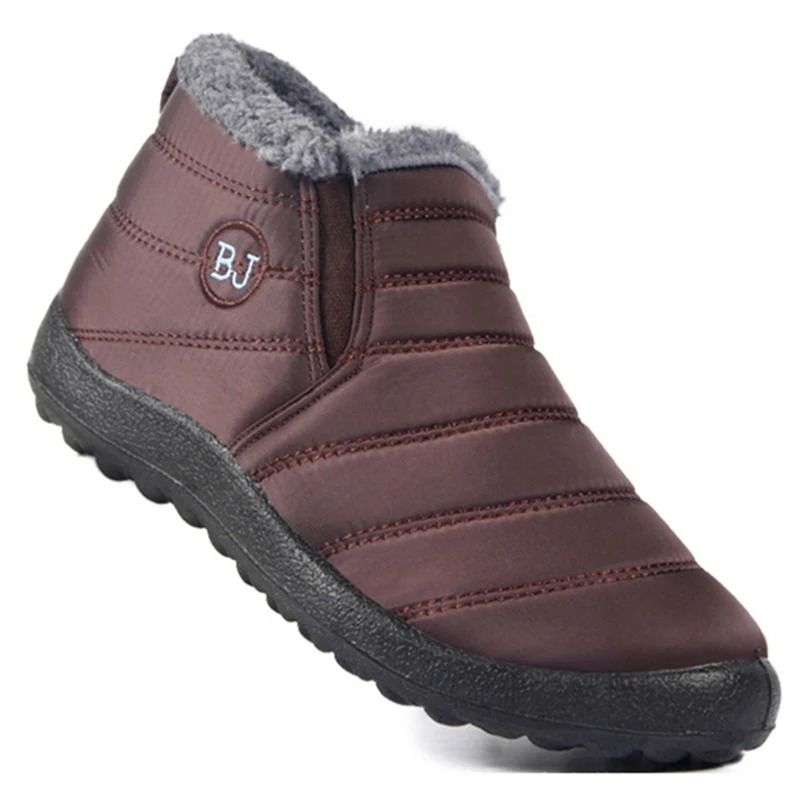 Men Winter Fur Lined Casual Sneakers Lightweight Warm Shoes