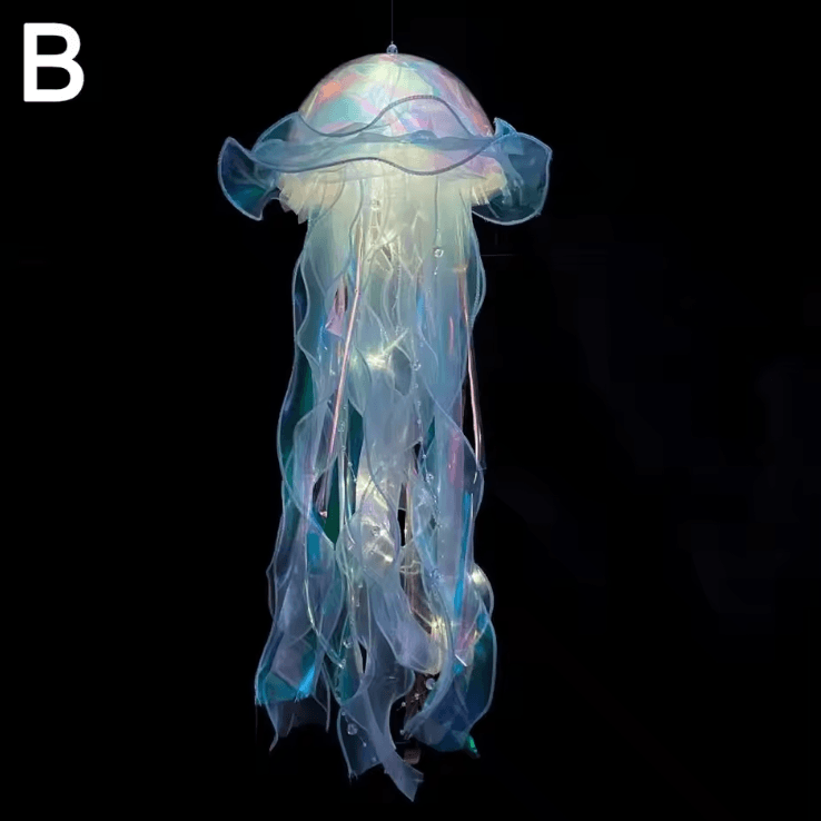 DIY Jellyfish Hanging Night Lamp – Colorful Ocean-Themed Decor Light