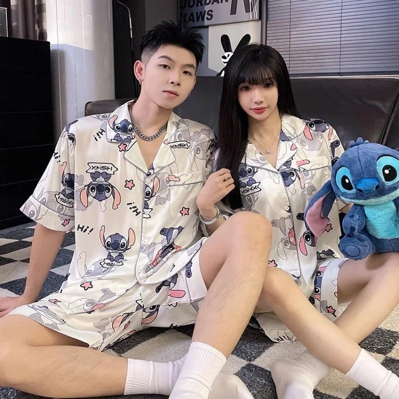 Silk Luxe Summer Couples Set – High-End Cooling Loungewear