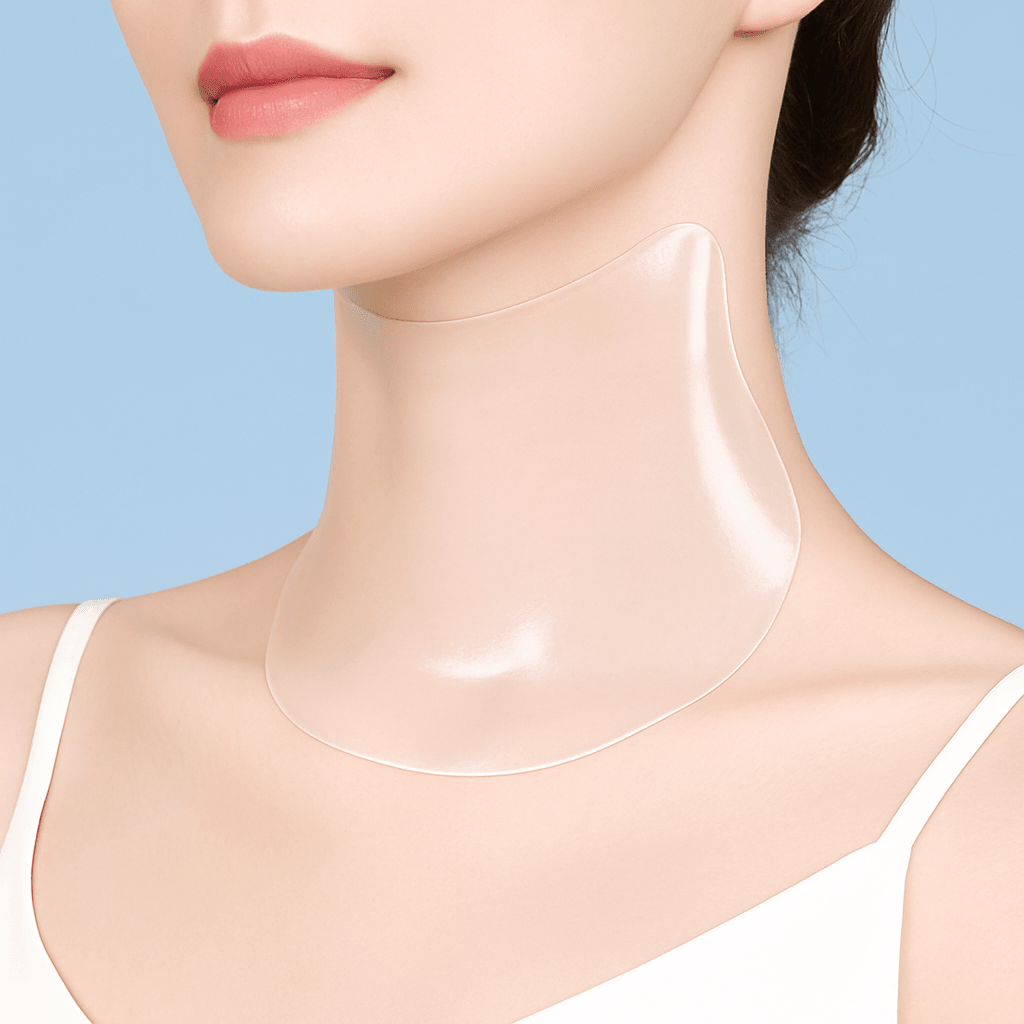 Goat Milk Collagen Neck Mask with Peptides Moisturizing and Firming Skincare Treatment 5PCS