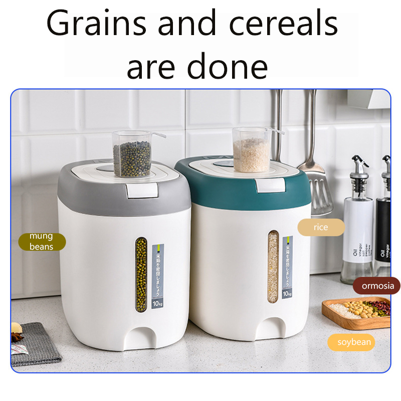 Rice Dispenser Kitchen Organizer, Storage Container Box, Cereal Jar Botes Cocina Almacenaje Alimentos
