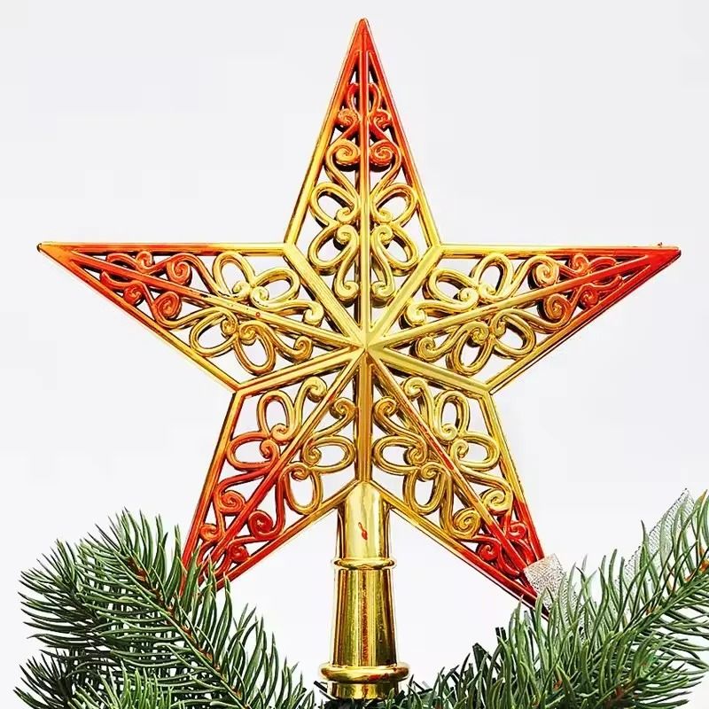 Glittering Christmas Tree Star Topper
