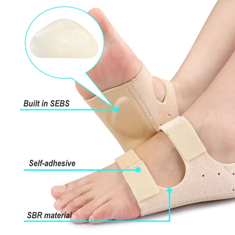Heel Support Cushions for Plantar Fasciitis and Achilles Tendonitis Pain Relief Adjustable Inserts Pads