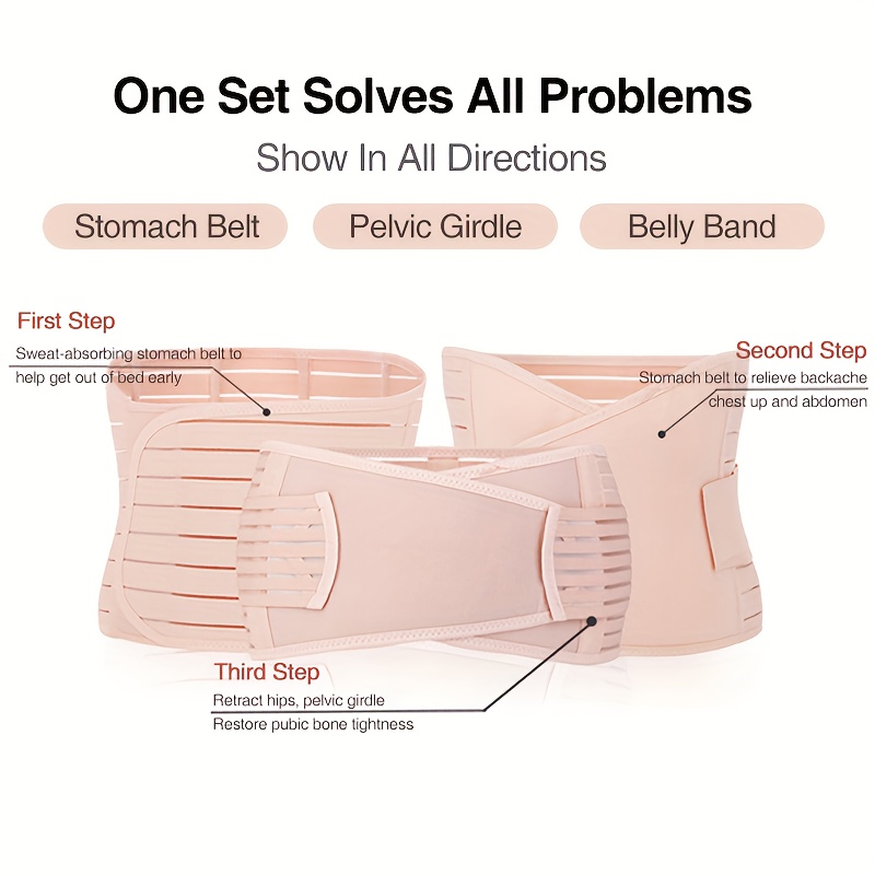 Postpartum Recovery Belly Band Support Belt for Post C Section Healing