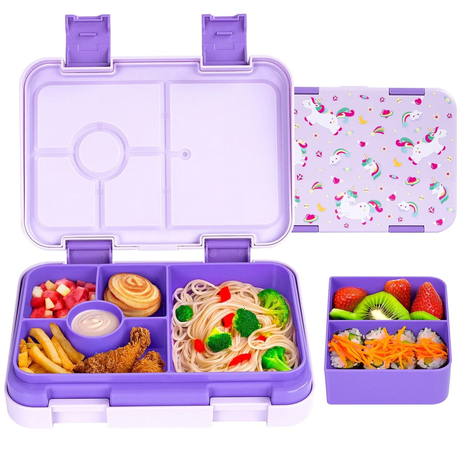 High-Capacity Cartoon Bento & Microwaveable Lunch Box
