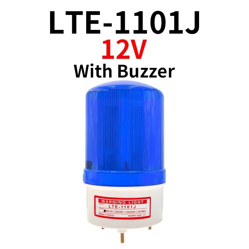 LED Strobe Signal Warning Buzzer Lamp