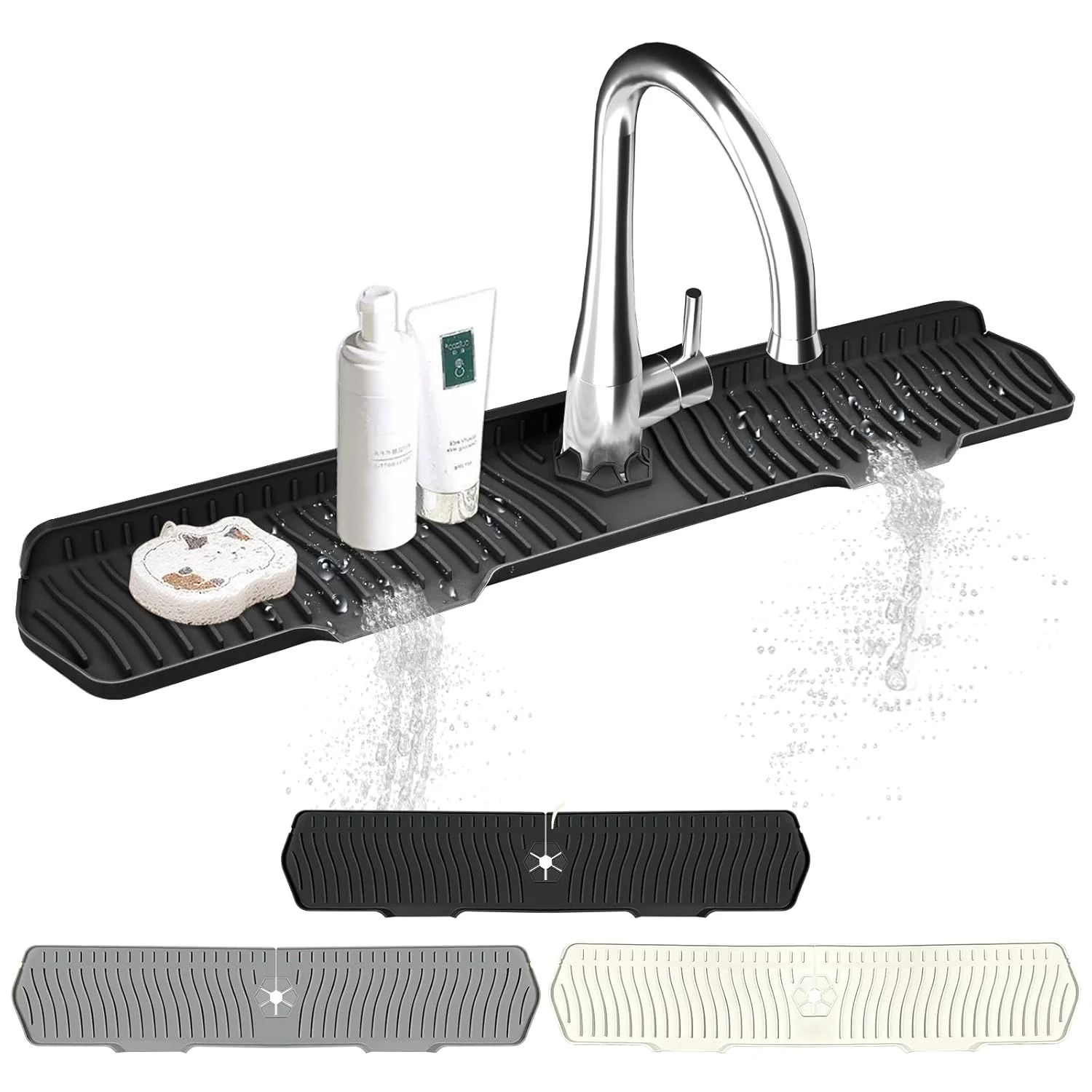 Universal Extra Large Silicone Dish Drying Mat and Heat Resistant Sink Protector