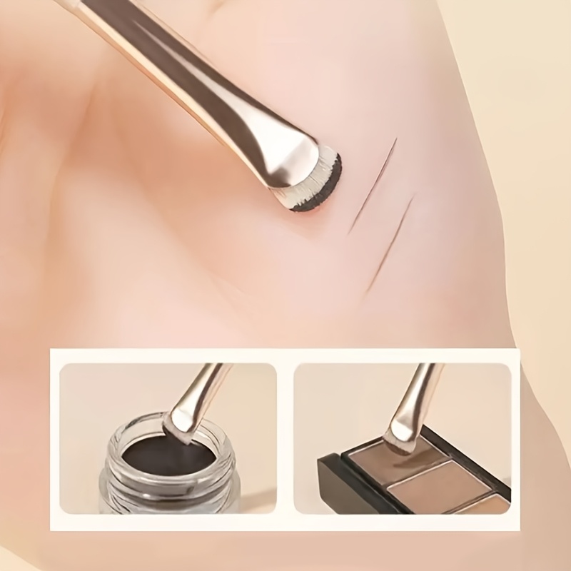 Upgrade Half Round Crescent Blade Eye Liner Brush, Eyeliner Brush Draw Eyeliner, Eyeband Contour Makeup Tools