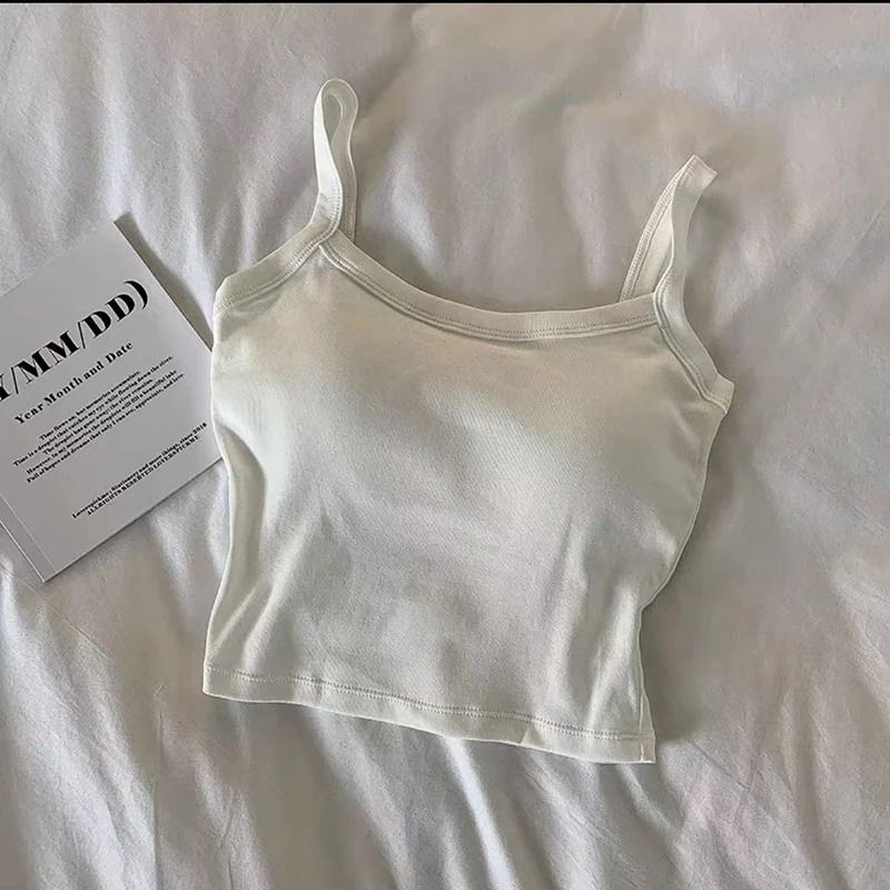 Womens Sexy Sleeveless Crop Top - Basic Fashion Camisole & Tube Top