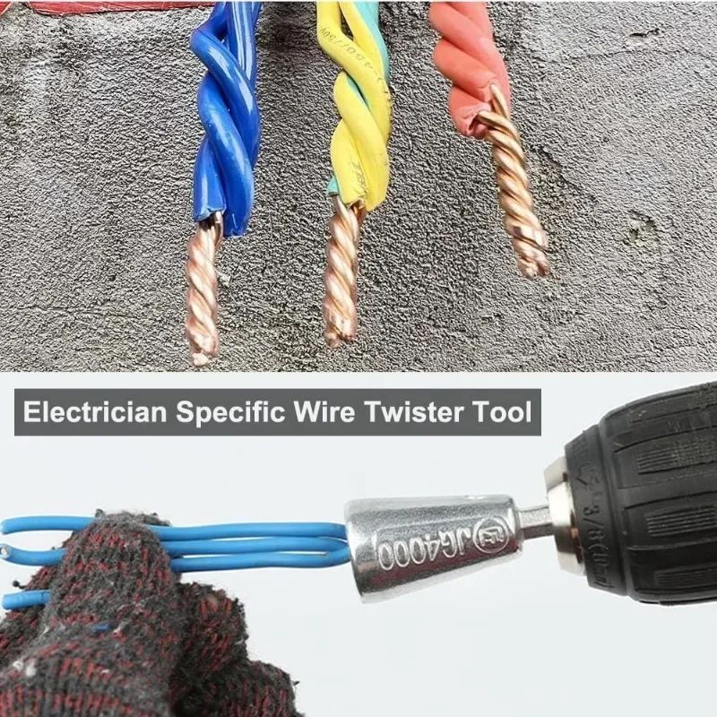 Electric Drill Wire Twisting Tool – Fast, Secure Cable Connector for Electricians & DIY Projects
