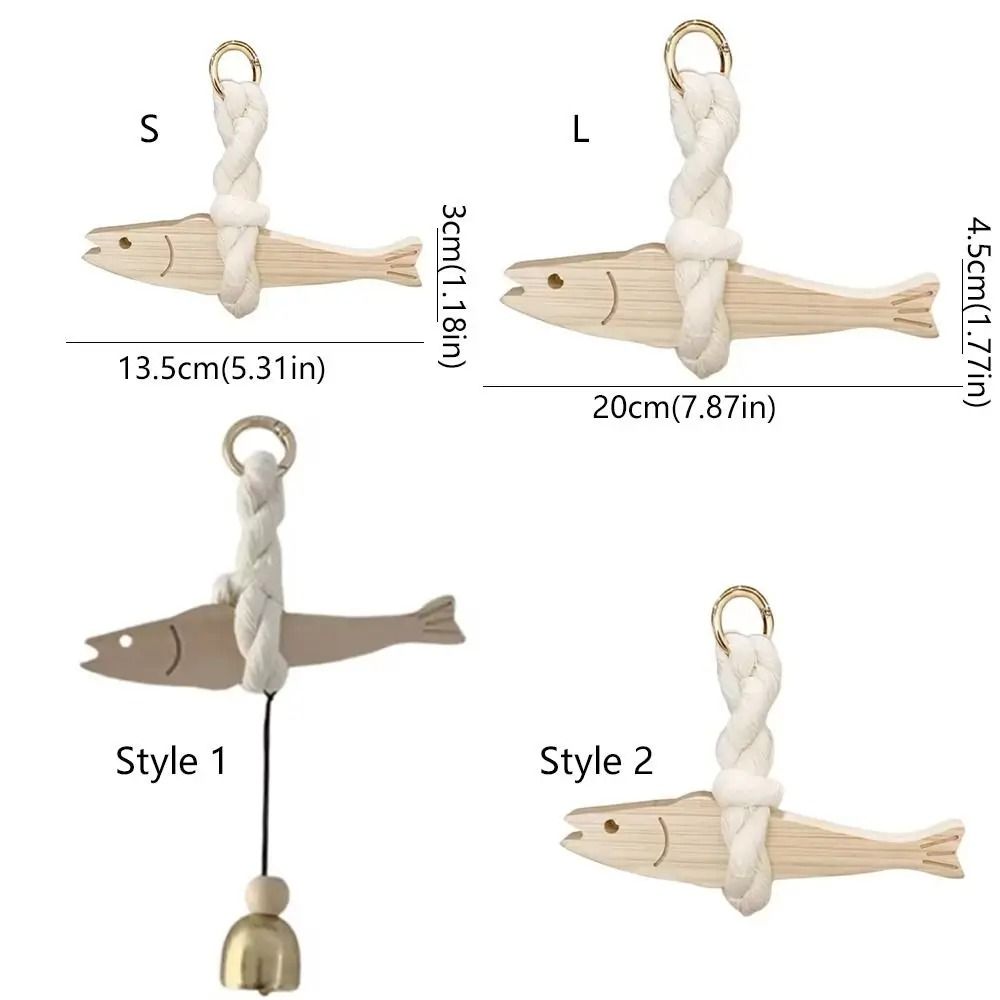 Gemini said Handmade Wooden Fish Ornament | Minimalist Pollack Door Pendant