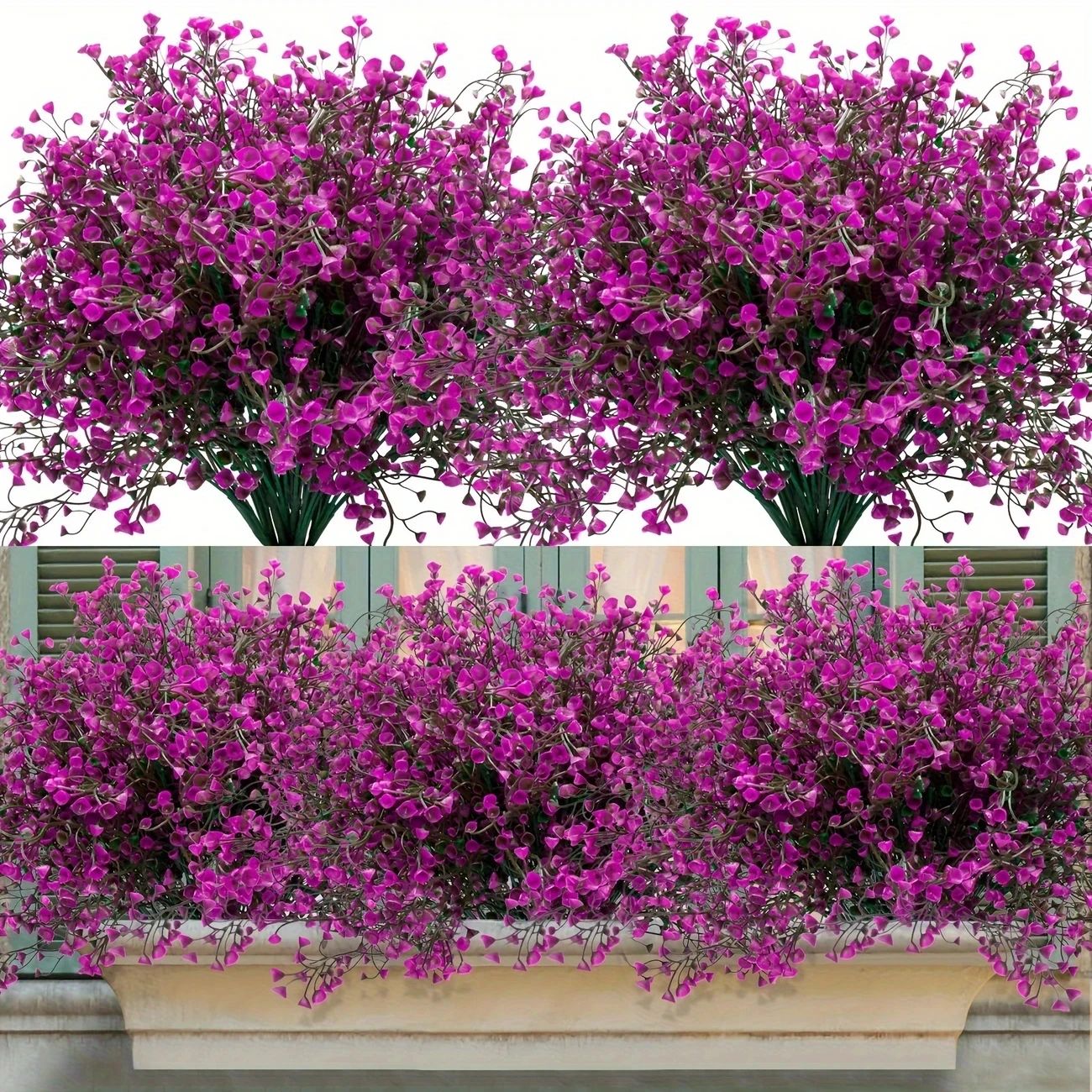 UV Resistant Artificial Outdoor Flowers Set