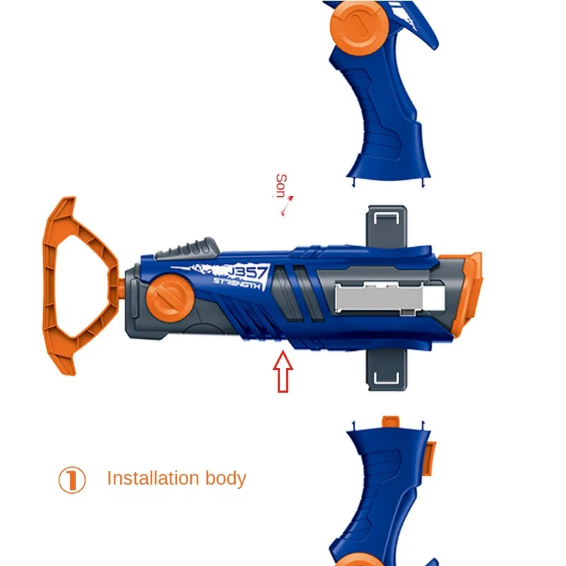 High-Speed Kids Foam Ball Crossbow Toy, Safe Outdoor Blaster for Backyard Games