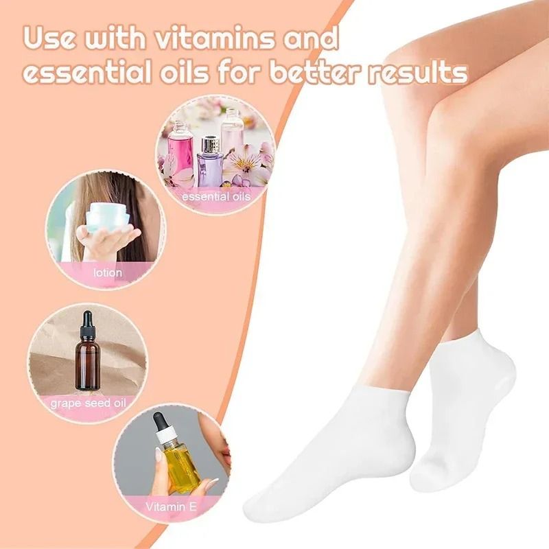 Full Coverage Hydrogel Moisturizing Foot Sleeves