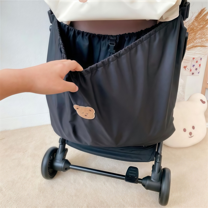 Portable Stroller Hanging Bag Large Capacity Baby Organizer Cartoon Bear Car Pram Storage for Bottle Diaper Toy