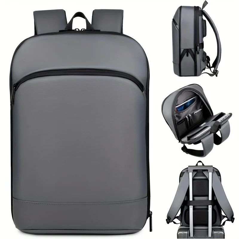 Modern business backpack for men with Luggage Strap for Work, Travel, and Daily Commutes