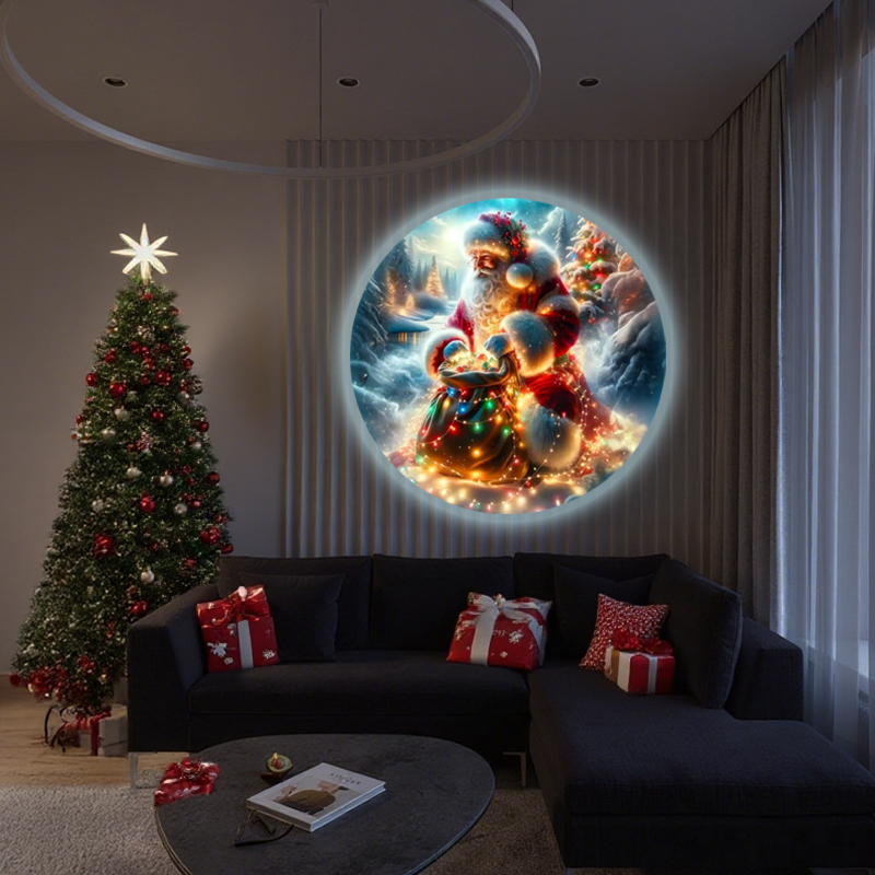 USB Christmas Projection Light for Home Decor, Christmas Deer Santa Claus Snowman Projector