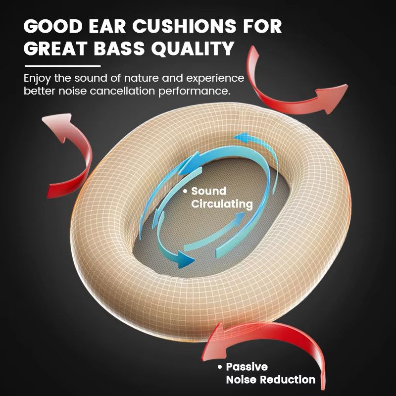 Edifier W820NB Plus Wireless Headphones – Over-Ear Bluetooth Headset with 43dB ANC, Hi-Res LDAC & 49H Playtime
