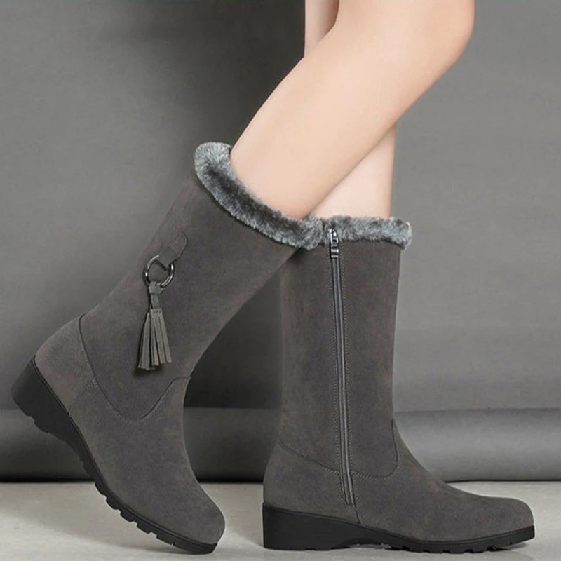 Snow boots for Women - Women Snow Boots Winter Female Boots - Non-slip Thigh High Boots Fashion Warm Fur Woman