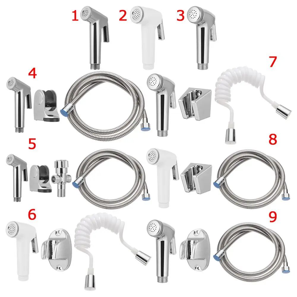 Stainless Steel Handheld Bidet Sprayer Head Self Cleaning