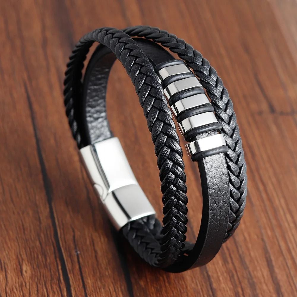 Braided Rope Bracelet with Magnetic Clasp