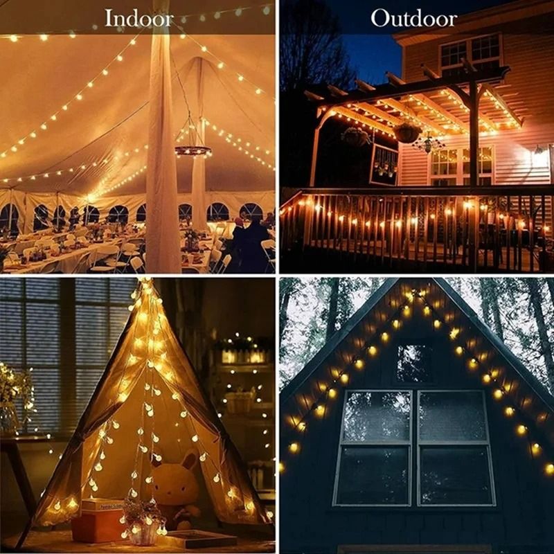 LED Crystal Ball String Lights