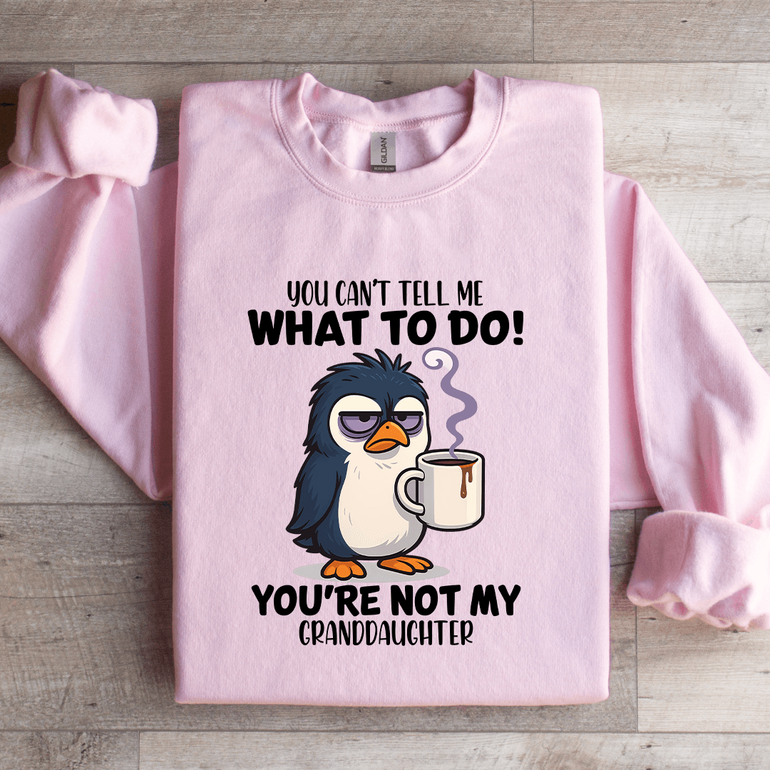 You Can't Tell Me What To Do You're Not My Granddaughter Sweatshirt